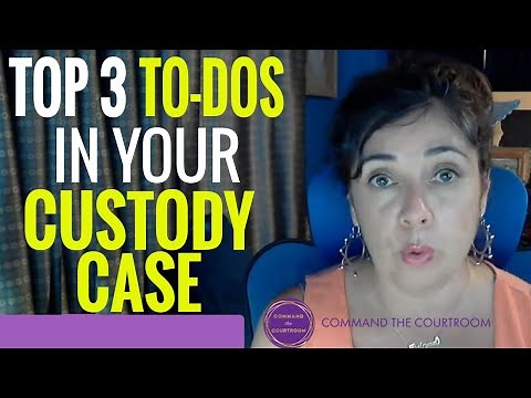 The 3 Most Important To-Dos in Your Custody Case