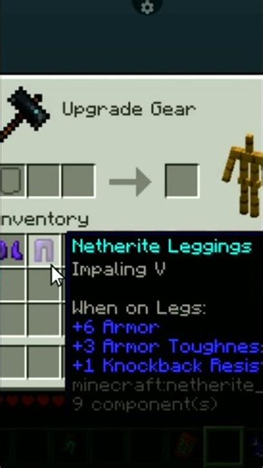 Minecraft Java edition Android armour best cream combination