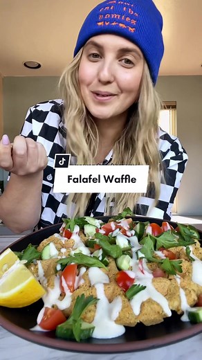 Vegan Recipe: Falafel Waffle for a Healthy and Delicious Meal