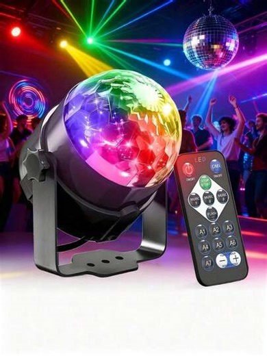 USB-Powered LED Disco Ball Light - Tabletop Strobe Light, Suitable For Party Decorations, Graduations, Birthdays, Weddings, Summer Events, And Bar Events - Made Of ABS And Plastic Lampshade, With Built-In Electronics, No Batteries Required. | SHEIN