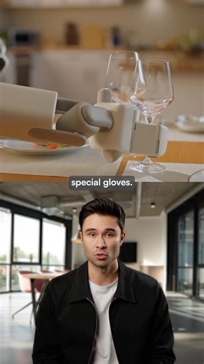 Rowan Cheung on Instagram: "Last week Sunday Robotics announced Memo, a wheeled home robot designed to handle household chores like loading dishwashers and making coffee. Unlike humanoid competitors from Tesla, Figure, and 1X, Memo uses a wheeled base rather than two legs and adjustable height column for stability. The company’s innovation centers on its training method: over 2,000 specialized gloves distributed to remote workers who perform tasks while the $400 gloves capture their movements. T