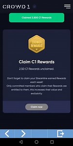 TUTORIAL HOW TO CLAIM YOUR CROWD1 REWARDS