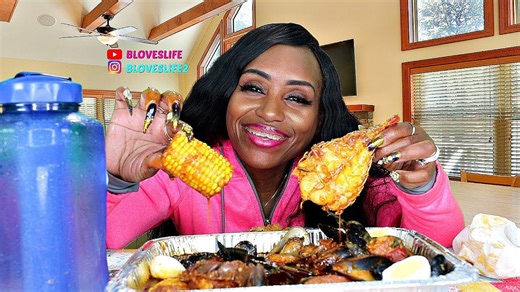 I tackle green and black mussels lobster corn feast