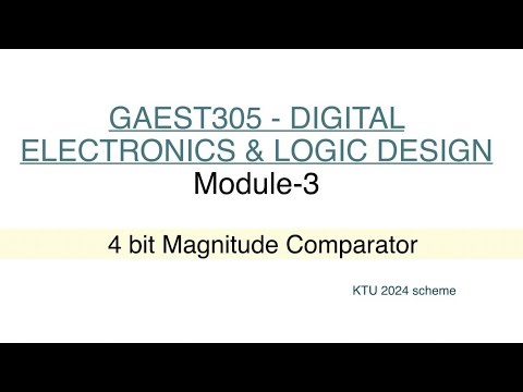 4 Bit Magnitude comparator