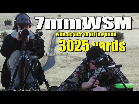 7mm WSM at 3025 yards (Winchester Short Magnum)