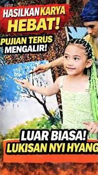 keren banget!! 😍🎨 nyi hyang bikin kang dedi mulyadi terpukau saat melukis pemandangan bikin kagum!