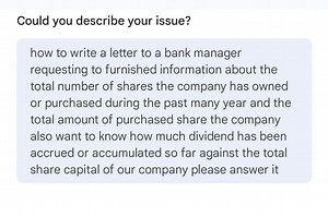 How to write a letter to a bank manager requesting information ... | Filo