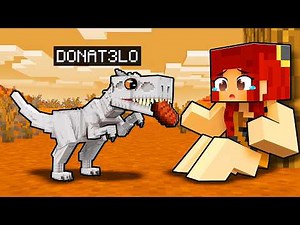 NASCI como um BEBÊ INDOMINUS REX no Minecraft!! ‹ DONAT3LO ›