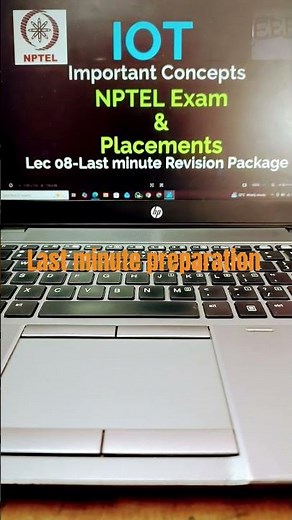 Introduction to Internet of Things IoT last minute revision|Passing package NPTEL examination 2026