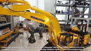 The testing of huge PC1250 excavator. You will be amazed how much it can lift. | Toucanhobby