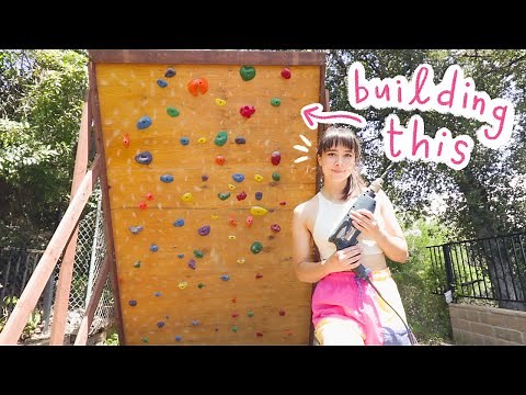 building an at-home climbing wall (with no skills lol)