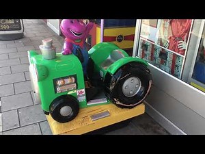 barney tractor kiddie ride