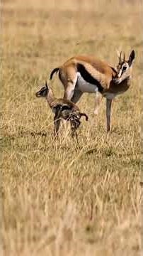 Newborn Gazelle Takes Its First Steps 🦌