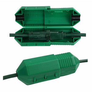 CordSafe Outdoor Extension Cord Protector – Weather-Resistant Snap-Lock Cover for Christmas Lighting Plug Connections – Rugged UV-Resistant Plastic Plug Protection, 1-Pack, Made in USA