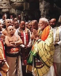 1.5M views · 10K reactions | Feeling extremely blessed after praying at the Sri Venkateswara Swamy Temple in Tirumala, Andhra Pradesh. | Narendra Modi | Facebook