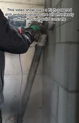 Absolute Power: Industrial Core Drilling in Action #constructionlife #coredrill #howto #homerepair