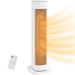 HOMCOM Ceramic Electric Heater 2000W Space Heater with Timer - White