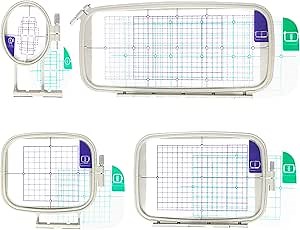 Sew Tech Embroidery Hoops for Brother PE900 PE800 SE2000 SE2100DI SE1900 PE770 780D PE750 750D PE700 700II NS1250E NS1150E NS2750D NS2850D Brother Innovis 1250 700 Babylock Embroidery Machine Hoop