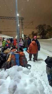 Have you ever seen what a train turns into in winter!? January Moscow 5:30 AM - Watch Till the End!