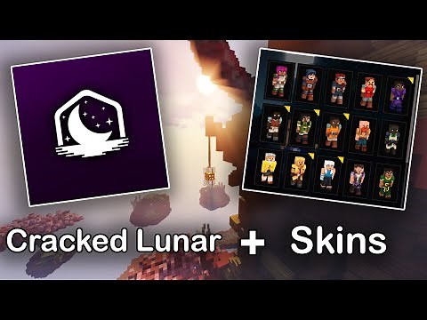 How to get skins on Cracked Lunar Client । Cracked Lunar Client 2021 । OrangeSlice