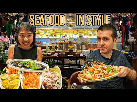 $26 Bangkok Seafood Buffet Hidden Inside a Beautiful Museum Hotel with Extravagant Decor!