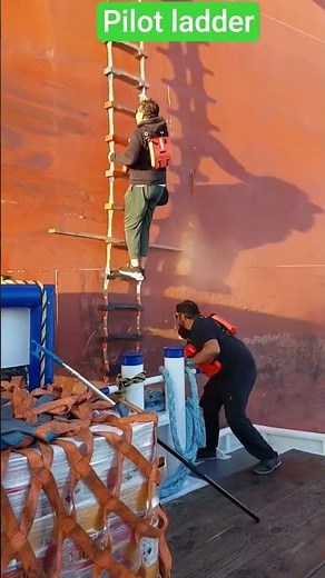 Pilot Ladder Boarding on Ship 🚢 | Life at Sea | Ocean Home Diary