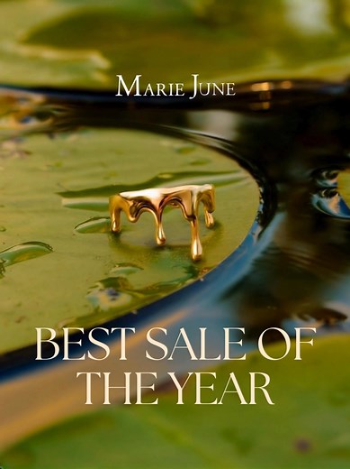 Art you can wear - one-of-a-kind designs sculpted in glowing gold vermeil. | MARIE JUNE