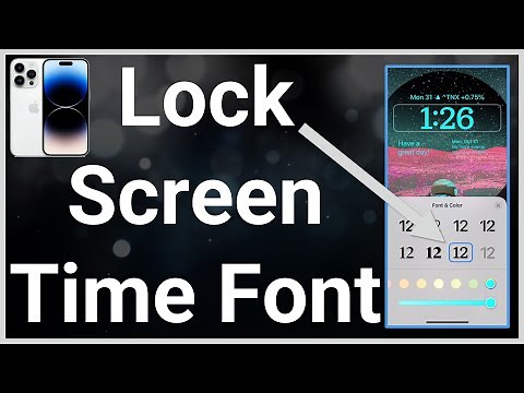 How To Change Time Font On iPhone Lock Screen