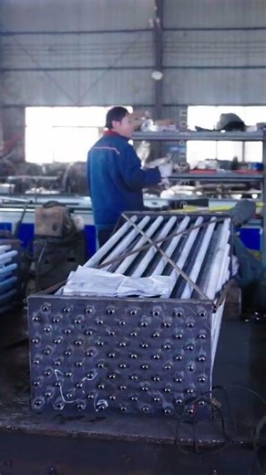 Fin-tube heat exchangers offer powerful performance in a compact design! #machine #automobile