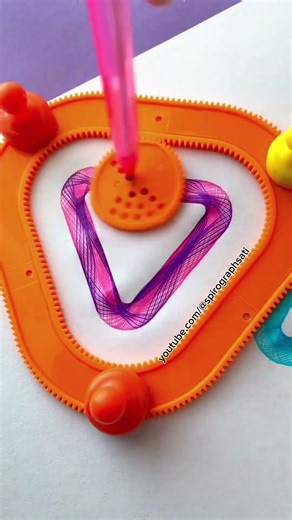 Hypnotic Spirograph Loop (Back and Forth) 🌀 #spirograph #shorts #satisfying