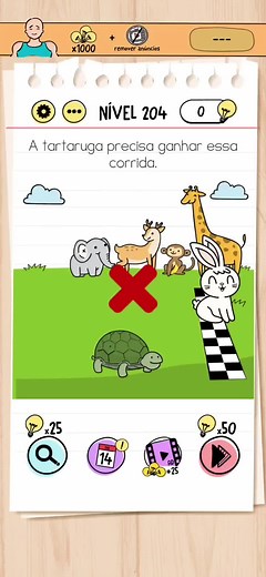 Brain Test 1 - Nível 204 - Desvendando os Mistérios!