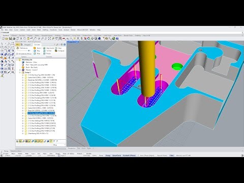 2½ Axis Slot Machining from a 3D Model, RhinoCAM, VisualCADCAM