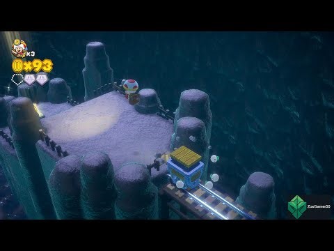 Captain Toad Treasure Tracker The Chase to Pyropuff Peak Episode 1-8 Mine Cart Tunnel Throwdown