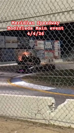NASCAR modified wreck opening day main event #nascar #wreck #race