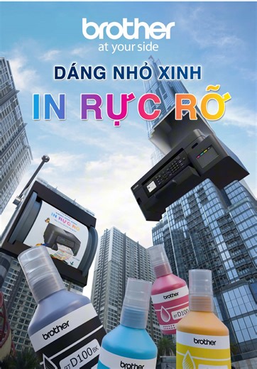 Máy in phun Brother thế hệ mới – In rõ nét và sống động