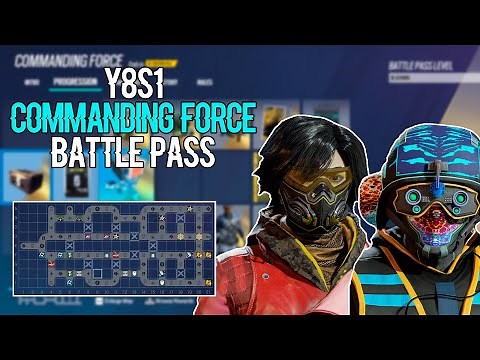 Y8S1 Commanding Force COMPLETE New BATTLE PASS - Showcase - Rainbow Six Siege Year 8