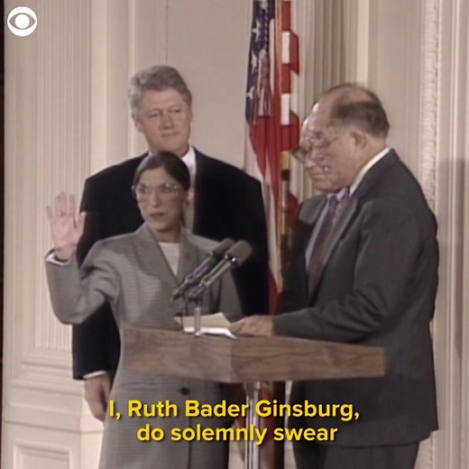 683K views · 43 reactions | TODAY IN HISTORY: 25 years ago, Ruth Bader Ginsburg was sworn in as a Supreme Court justice. She became the first Jewish woman and second female justice to serve on the Supreme Court. | CBS Newspath | Facebook