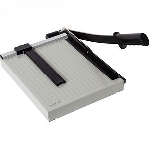 Dahle Vantage 12e Paper Trimmer, 12" Cut, 15 Sheet Max, Metal Base w/Adjustable Guide, Paper Cutter