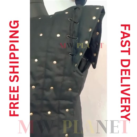 Medieval Viking Gambeson: Sleeveless Padded Cotton Armor, SCA LARP - Etsy