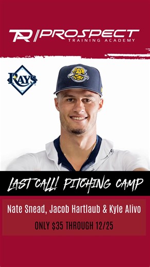 ⚾️ Final Day to Register for the Snead / Hartlaub / Alivo Pitching Camps!⚾️ $35 ends today! Secure your spot now! 📲 https://play.ptabaseball.com/events/pta-holiday-pitching-camp-with-nate-snead-kyle-alivo-and-jacob-hartlaub-oak-creek-wi-12-26-2025 | Prospect Training Academy