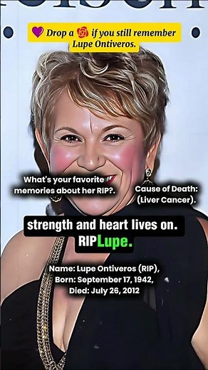 Fans in Tears 😢 RIP Lupe Ontiveros (1942–2012) – The Heart of Selena & Latina Cinema Forever #rip