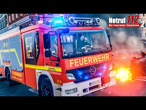 NOTRUF 2: PKW-Brand mit schaulustigen Passanten | Playtest | Feuerwehr Simulator Notruf 112