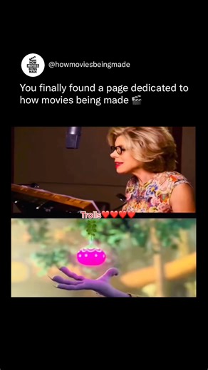 How Movies Being Made on Instagram: "Voice acting in Trolls brings the film’s colorful world to life long before the animation is finished. Actors perform in the booth with full energy, using gestures, facial expressions, and improvisation to give each character personality. Their performances guide animators, who study every nuance to match the characters’ movements and emotions perfectly. Behind the scenes, vocal takes are recorded in multiple variations so editors can choose the most expressi