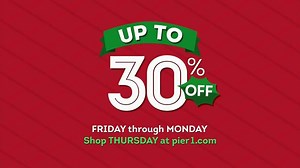 Pier 1 Imports Black Friday Sale TV Spot