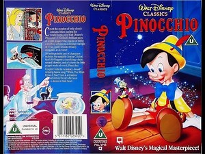 Walt Disney Pinocchio (1940)(Trailer VHS 1995 UK)(Now Available)