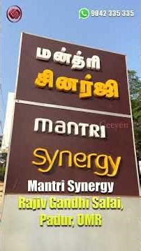 OMR Padur 2BHK Flat for Sale | Mantri Synergy | 1780 SFT | 94 Lakhs | Resale Apartment