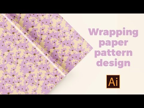 how to create wrapping paper pattern design in adobe illustrator
