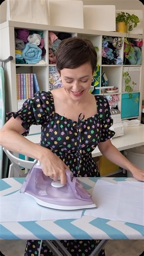 Hands up if you press your pattern pieces? 🤚 While sewists are always told to press fabric before cutting it out, what about your paper pattern? If it’s a well-used, well-loved design (read: crumpled), it’s a good idea to give it a once over with the iron before laying it out on your fabric. This will ensure the shape of each pattern piece is cut as intended. Just make sure you turn off the steam setting first so it doesn’t get soggy! 💨 Do you do this already or do you skip this step? Vote in 
