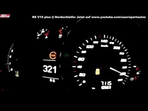 2013 Audi R8 V10 plus 0-338 km/h Top Speed Launch Control Test sport auto