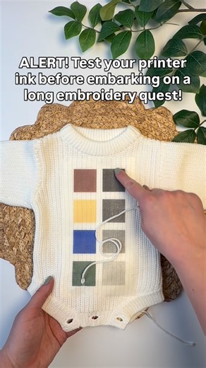 Anna | Hand-Embroidery on Instagram: "I have never had an issue with ink bleed when it comes to printing on Sulky Stick and Stitch. I think it’s an amazing material that absorbs the ink and rinses clean when you’re ready. That being said, a few of you have voiced issues with other stabilizers, or with washing without a washing machine. So I wanted to put all of my worst items to the test, ink, sharpies, red yarn, and more. And these were the results. If you do a lot of embroidery and want to do 